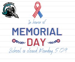 Memorial Day - No School